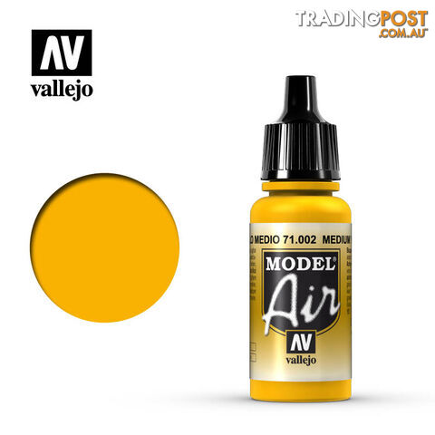 VALLEJO MODEL AIR ACRYLIC PAINT YELLOW 71002 - VALLEJO
