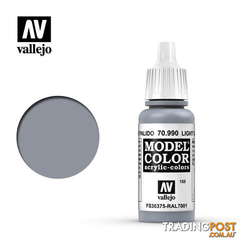 VALLEJO MODEL COLOR LIGHT GREY 17ML AV70990 - VALLEJO