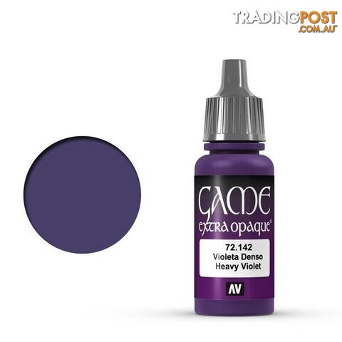 VALLEJO GAME 72142 Color Extra Opaque Heavy Violet 17ml Acrylic Paint