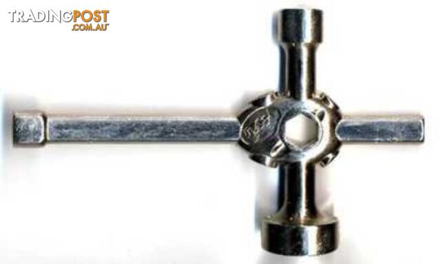 TY1 WRENCH 4 WAY CROSS 7/8/10/17MM TY1029 - TY1