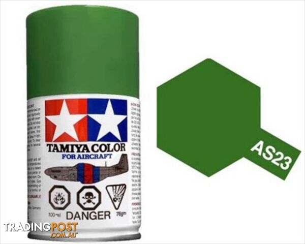 AS-23 TAMIYA ACRYLIC SPRAY PAINT 100ml (Aircraft) LIGHT GREEN - TAMIYA PAINTS &...