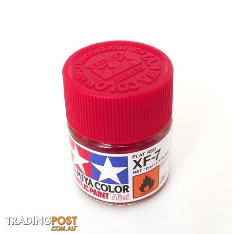 XF-7   TAMIYA ACRYLIC PAINT FLAT RED - TAMIYA PAINTS &amp; Accessories