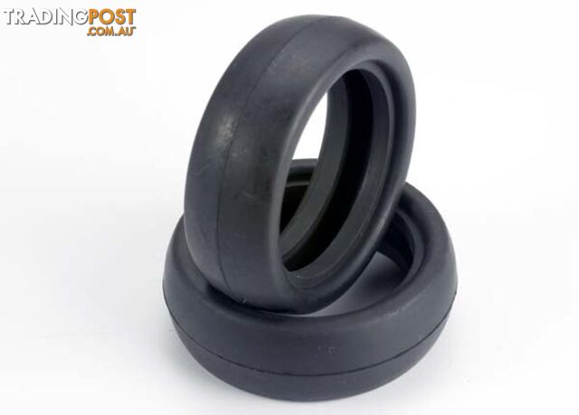 3471 (PART) TRAXXAS TYRES STREET SLICKS FRNT - TRAXXAS PARTS