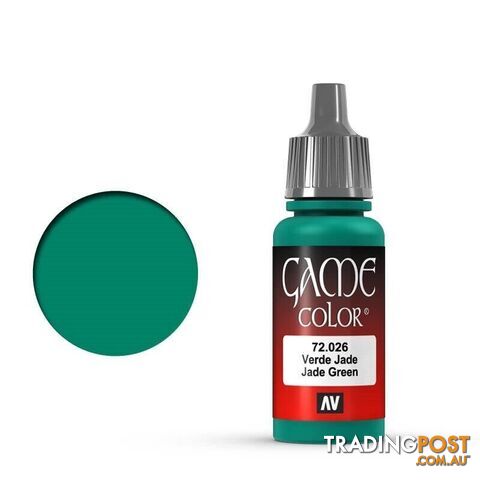 VALLEJO GAME 72026 Color Jade Green 17ml Acrylic Paint