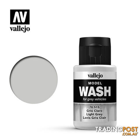 VALLEJO MODEL WASH LIGHT GREY 76515 35ml - VALLEJO