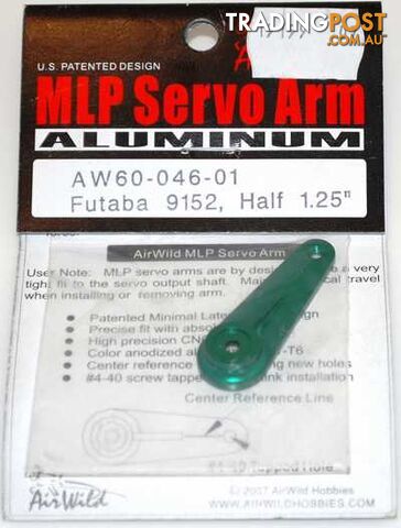 AIR WILD ALUMINIUM SERVO ARM HALF 1.25' SUIT 9152 FUTABA SERVO - AIR WILD