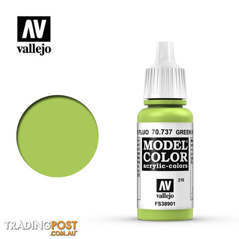 VALLEJO MODEL COLOR FLUORO GREEN 17ML AV70737 - VALLEJO