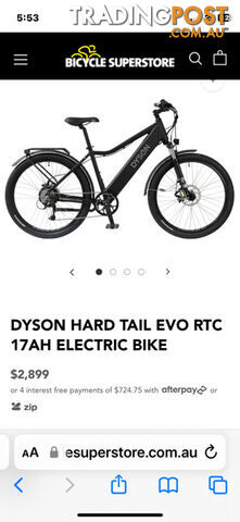 Dyson Hardtail EVO RTC 17ah electric bike