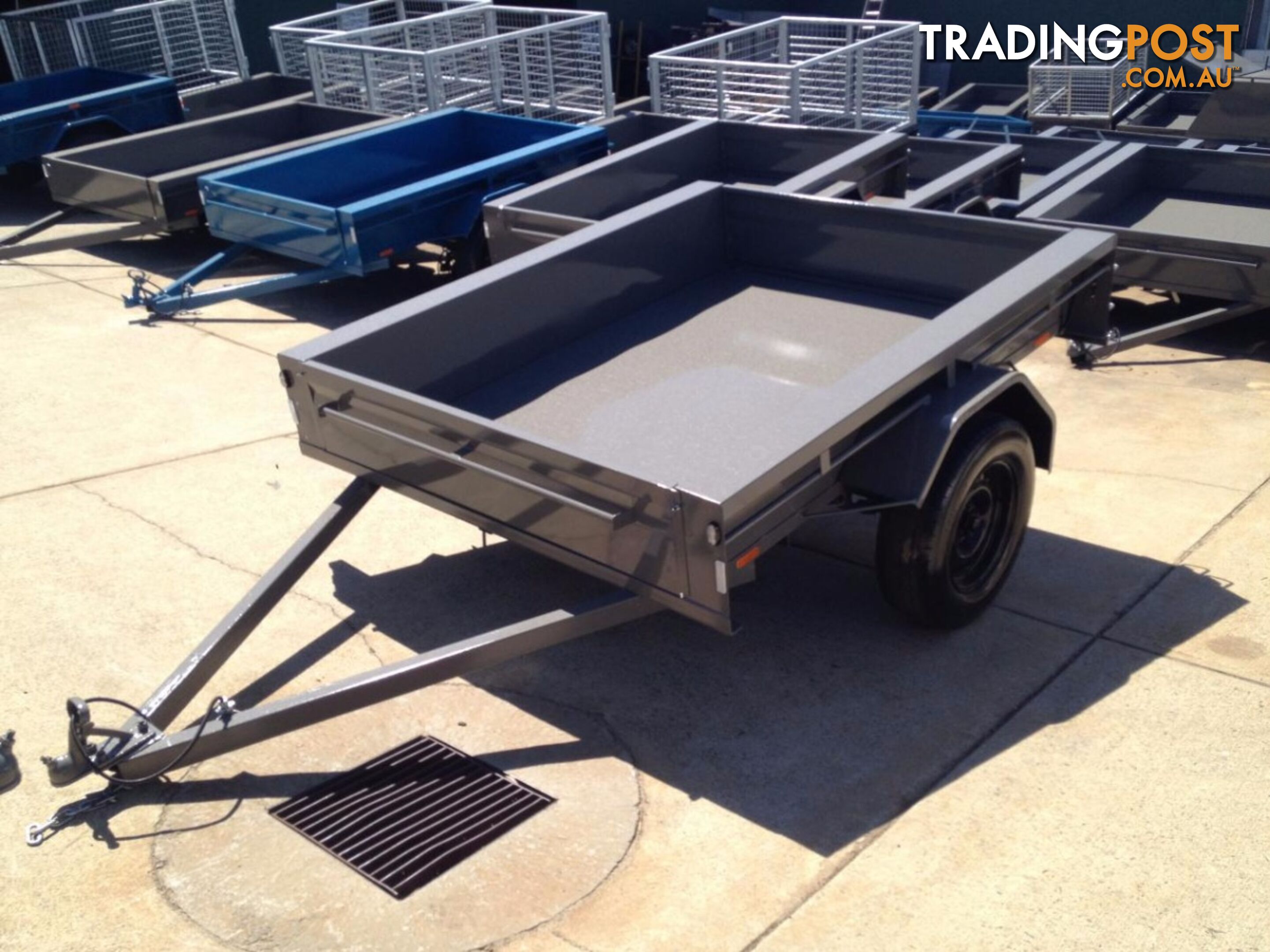 7x5 H/Duty single axle trailer. Australian Made.