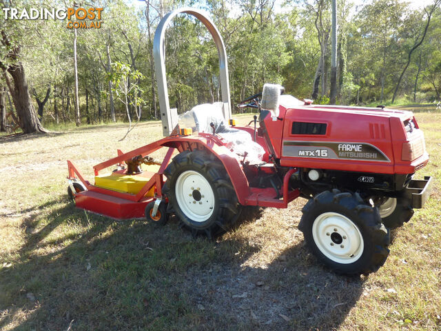 MITSUBISHI TRACTOR 4 X 4 WITH MOWER.