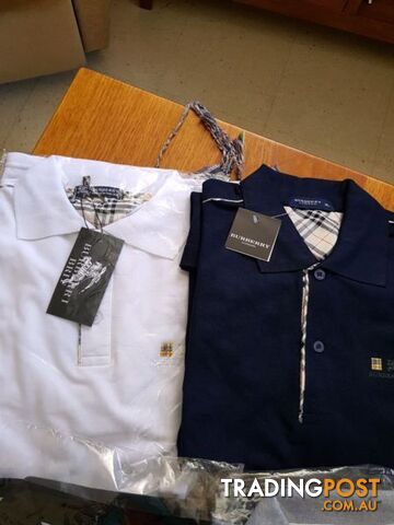 Burbery tisorts navy and white size L