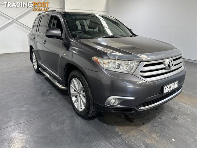 2012 TOYOTA KLUGER ALTITUDE (FWD) 7 SEAT 4D WAGON