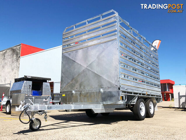 12x7 Flat Top Cattle / Livestock Trailer For Sale Townsville - photo 3 of 11