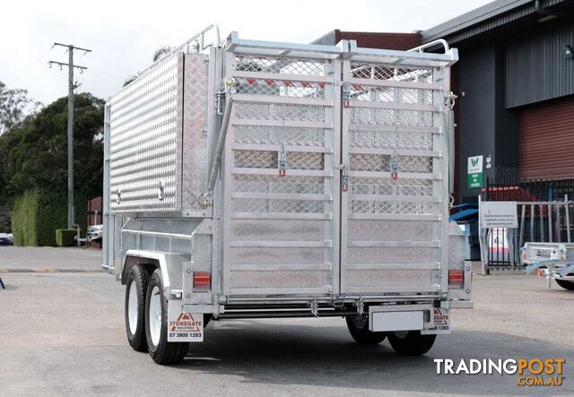 8x5 Tandem Lawn Mower Trailer For Sale with Enclosed Mower Box - photo 2 of 15