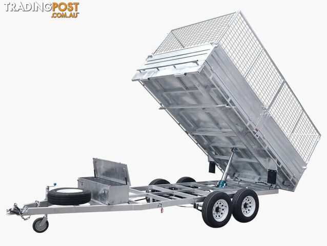 12Ã7 Flat Top Hydraulic Tipper Trailer 