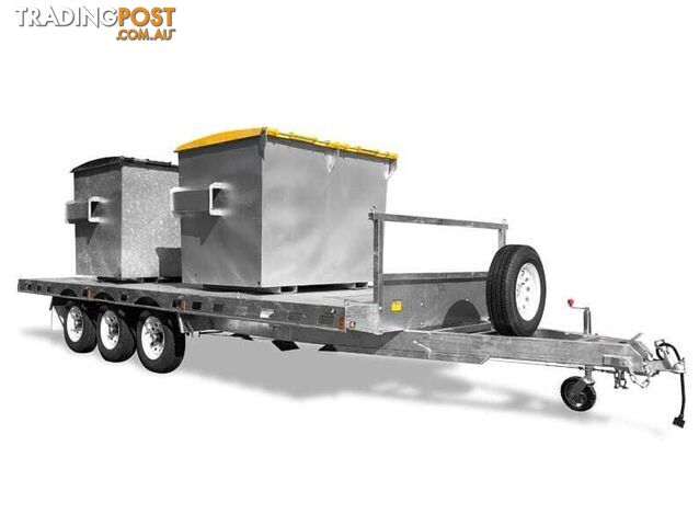 19Ã8 Heavy Duty Tri-axle Flat Deck Trailer  - photo 3 of 8