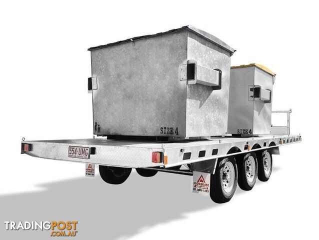 19Ã8 Heavy Duty Tri-axle Flat Deck Trailer  - photo 4 of 8