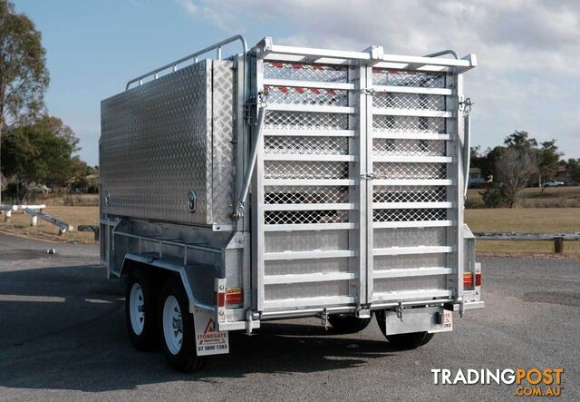 10x6 Heavy Duty Tandem Lawn Mower Trailer For Sale with Enclosed Mower Box  - photo 3 of 15