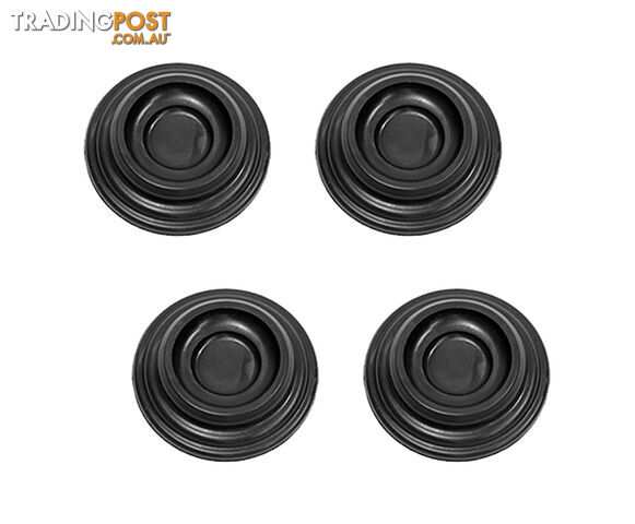4 x upright piano castor cups â Black