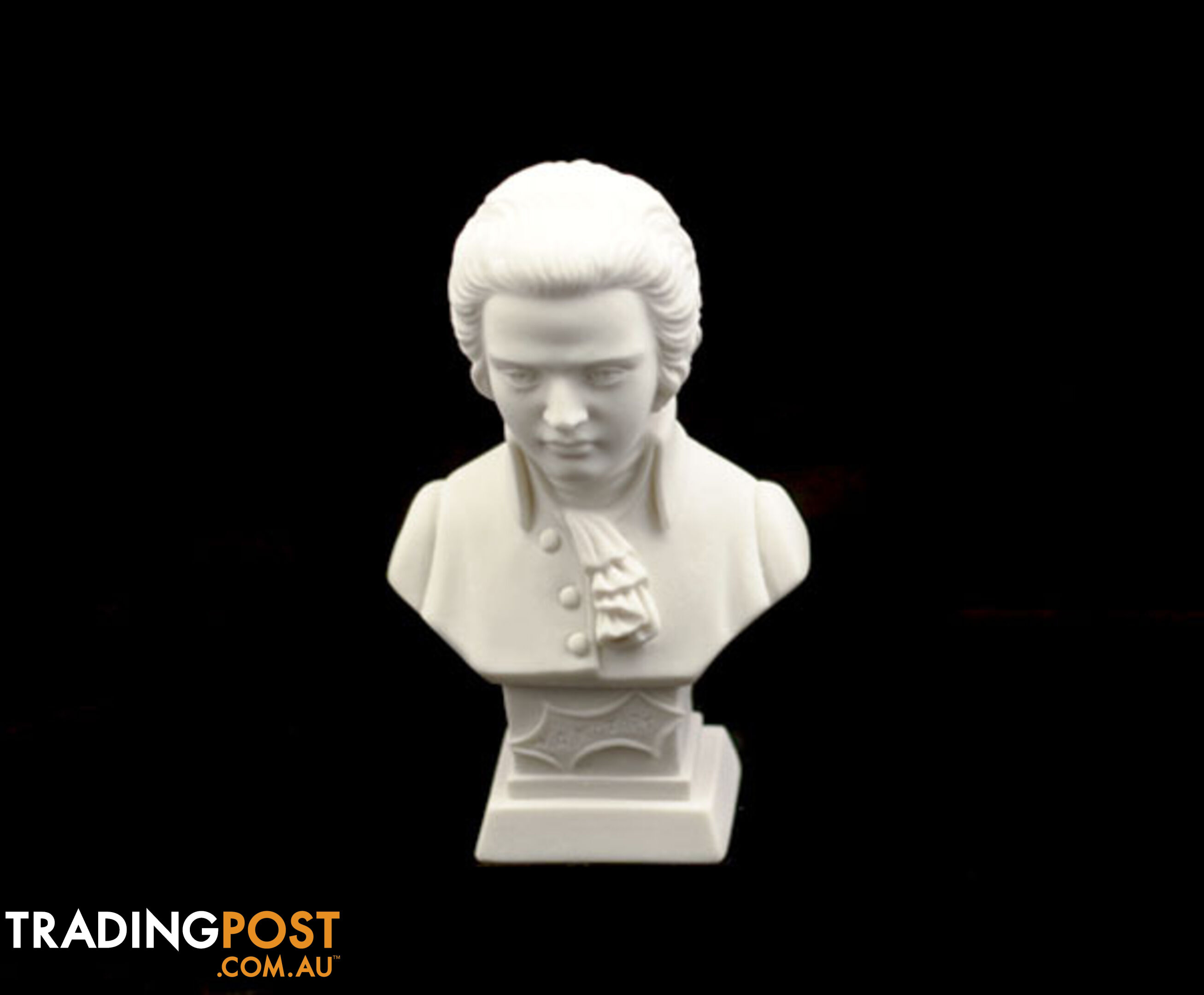 11cm Bust Crushed Marble Mozart