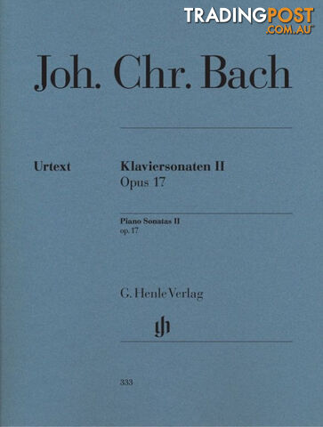 Bach JC  - Piano Sonatas, Volume II op. 17