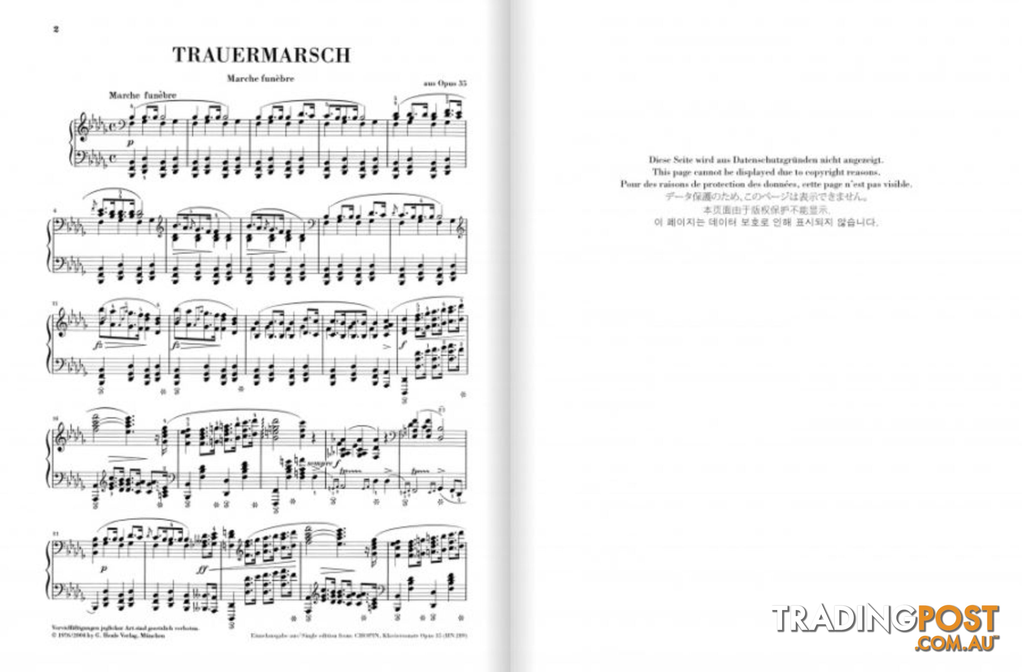 Chopin - Funeral March (Marche funebre) from Piano Sonata op. 35