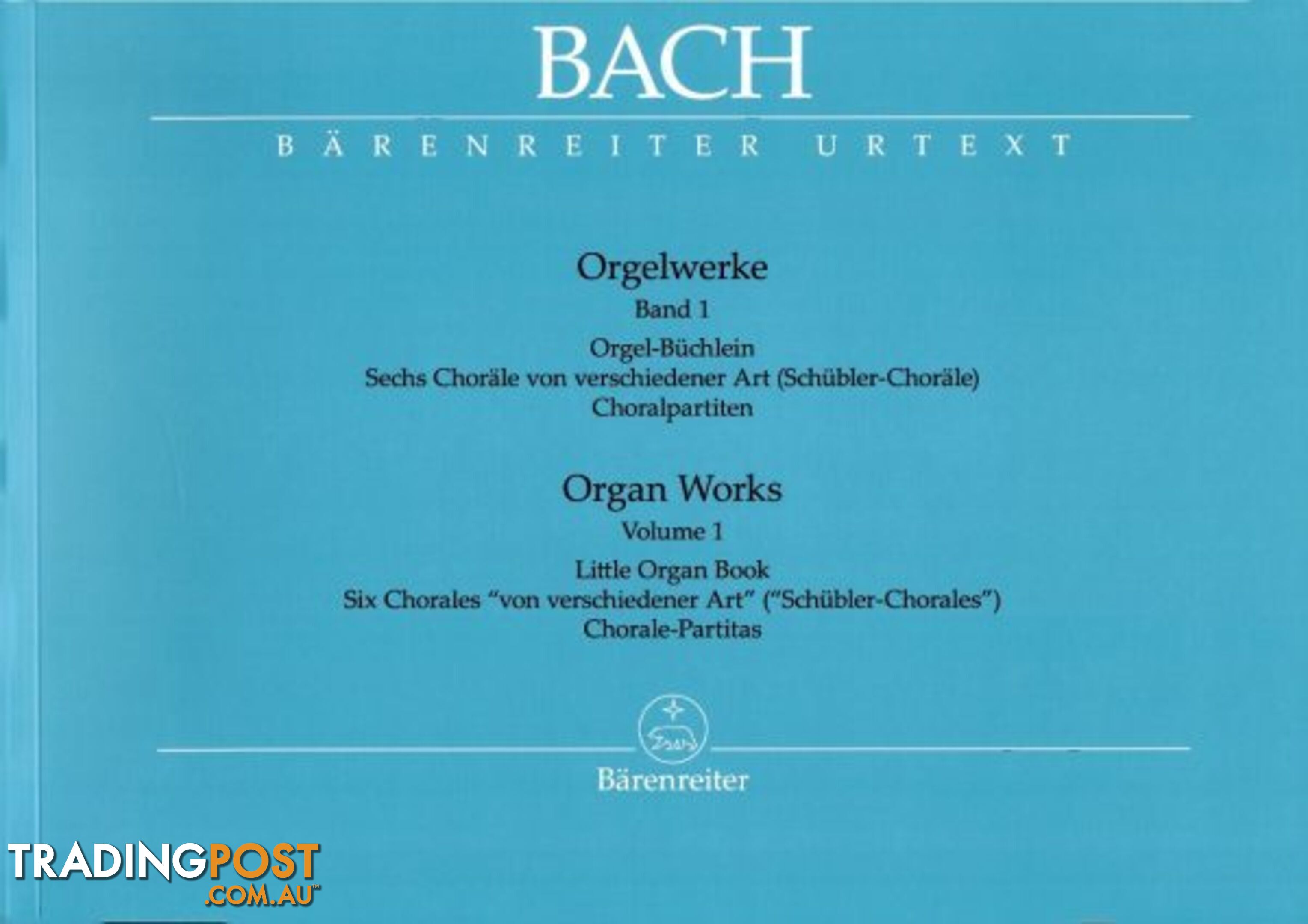 Bach JS â Organ Works Book 1: Little Organ Book / 6 Schübler Chorales