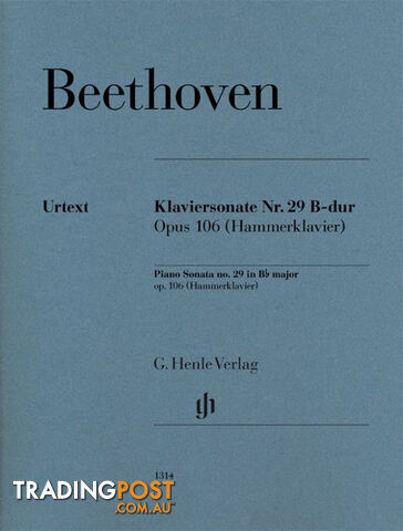 Beethoven - Piano Sonata no. 29 B flat major op. 106 (Hammerklavier)