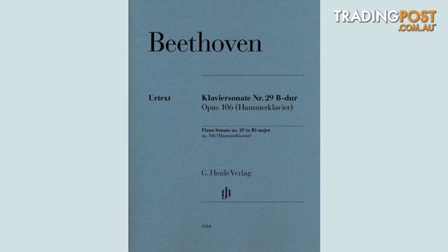 Beethoven - Piano Sonata no. 29 B flat major op. 106 (Hammerklavier)