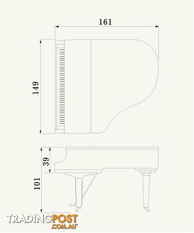 Yamaha GC1M 161cm Grand Piano in Polished Ebony - photo 2 of 3