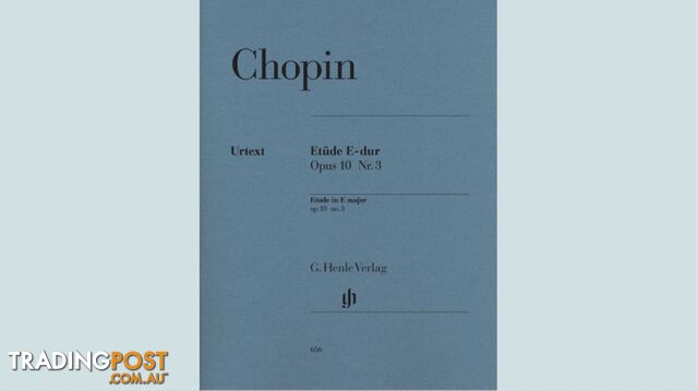 Chopin - Etude E major op. 10 no. 3