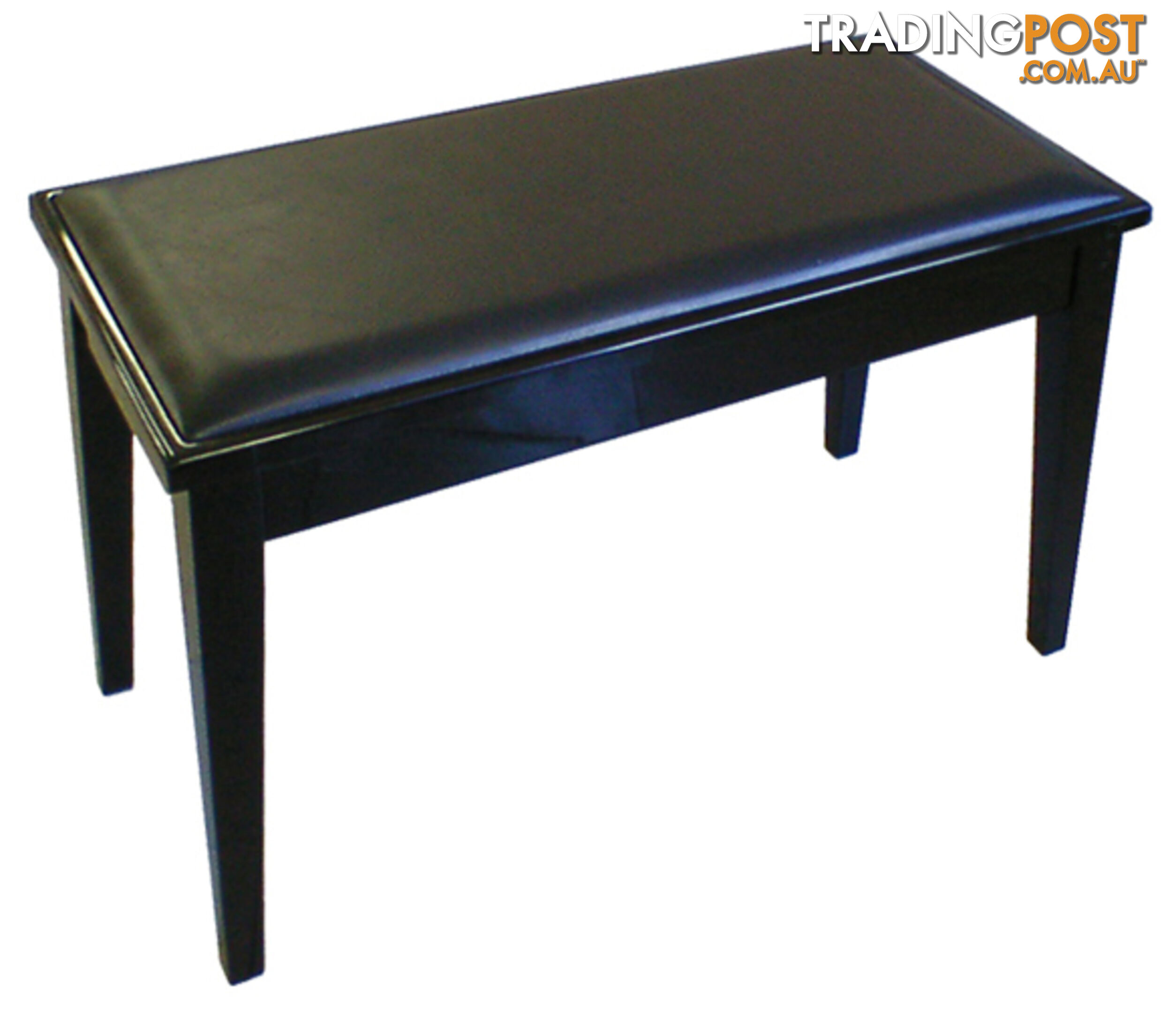 Yamaha No7PE Duet Piano Bench With Storage Polished Ebony (Black)