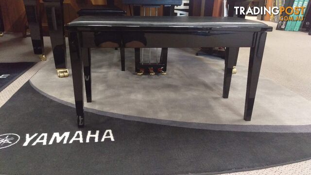 Yamaha No7PE Duet Piano Bench With Storage Polished Ebony (Black)