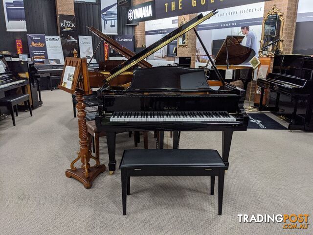 186cm Samick Grand Piano Ebony Polished NSG186