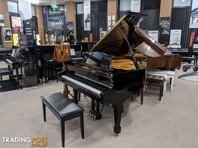 186cm Samick Grand Piano Ebony Polished NSG186