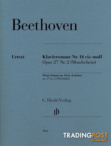 Beethoven - Piano Sonata no. 14 c sharp minor op. 27 no. 2 (Moonlight)