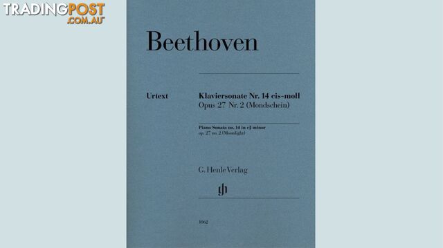 Beethoven - Piano Sonata no. 14 c sharp minor op. 27 no. 2 (Moonlight)