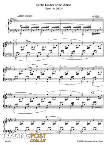 Felix Mendelssohn â Songs Without Words - photo 2 of 2