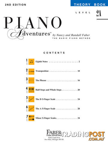 Piano Adventures Level 2A - Theory Book