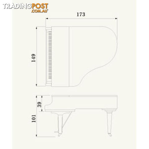 Yamaha C2X 173cm Grand Piano Polished Ebony - photo 2 of 4