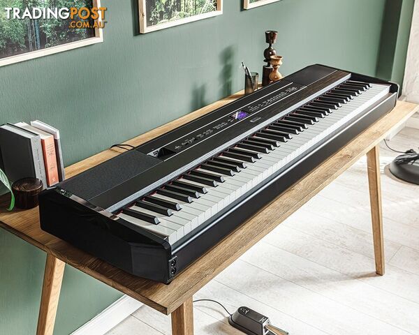P525B Yamaha black-finished flagship portable digital piano