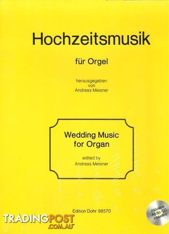 Wedding Music for Organ Collection â Book 1 with CD