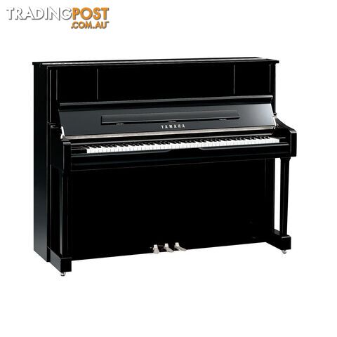 Yamaha U1J PEC 121 cm Upright Piano in Polished Ebony with Chrome Trim