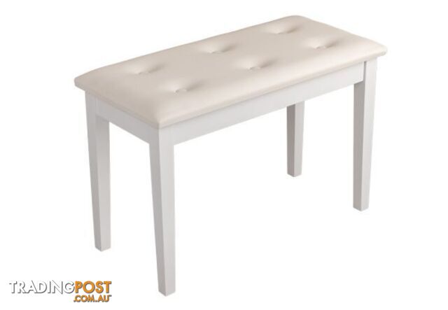 Hemingway HPB13WT White Piano Stool Polished