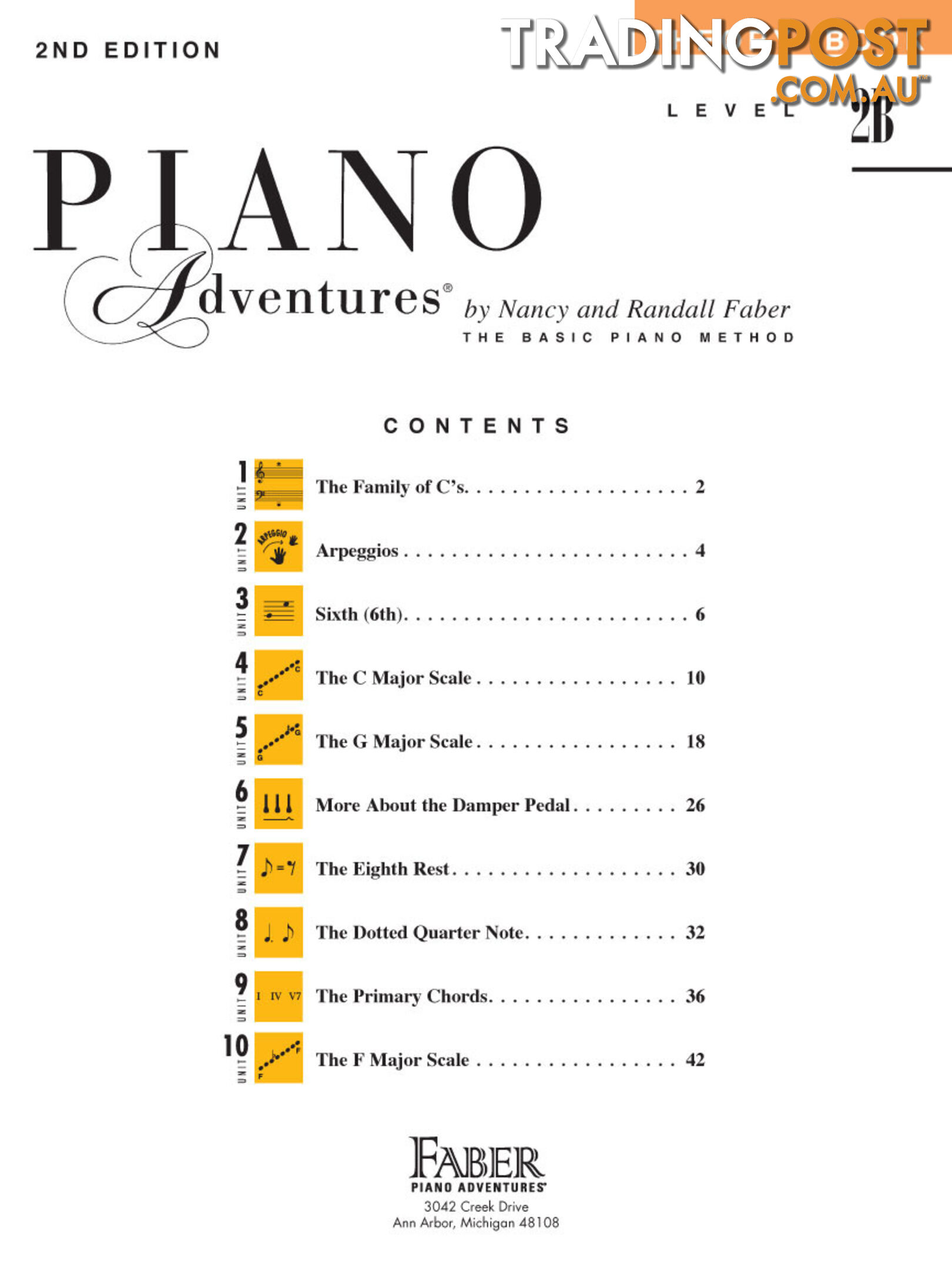 Piano Adventures Level 2B - Theory Book