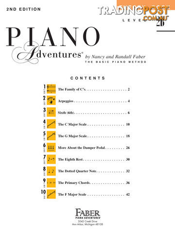 Piano Adventures Level 2B - Theory Book