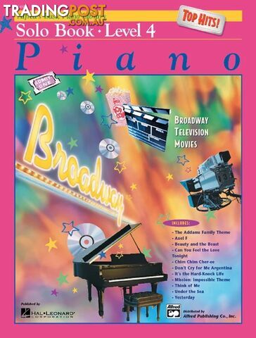 Alfredâs Basic Piano Library Top Hits! Solo Book 4
