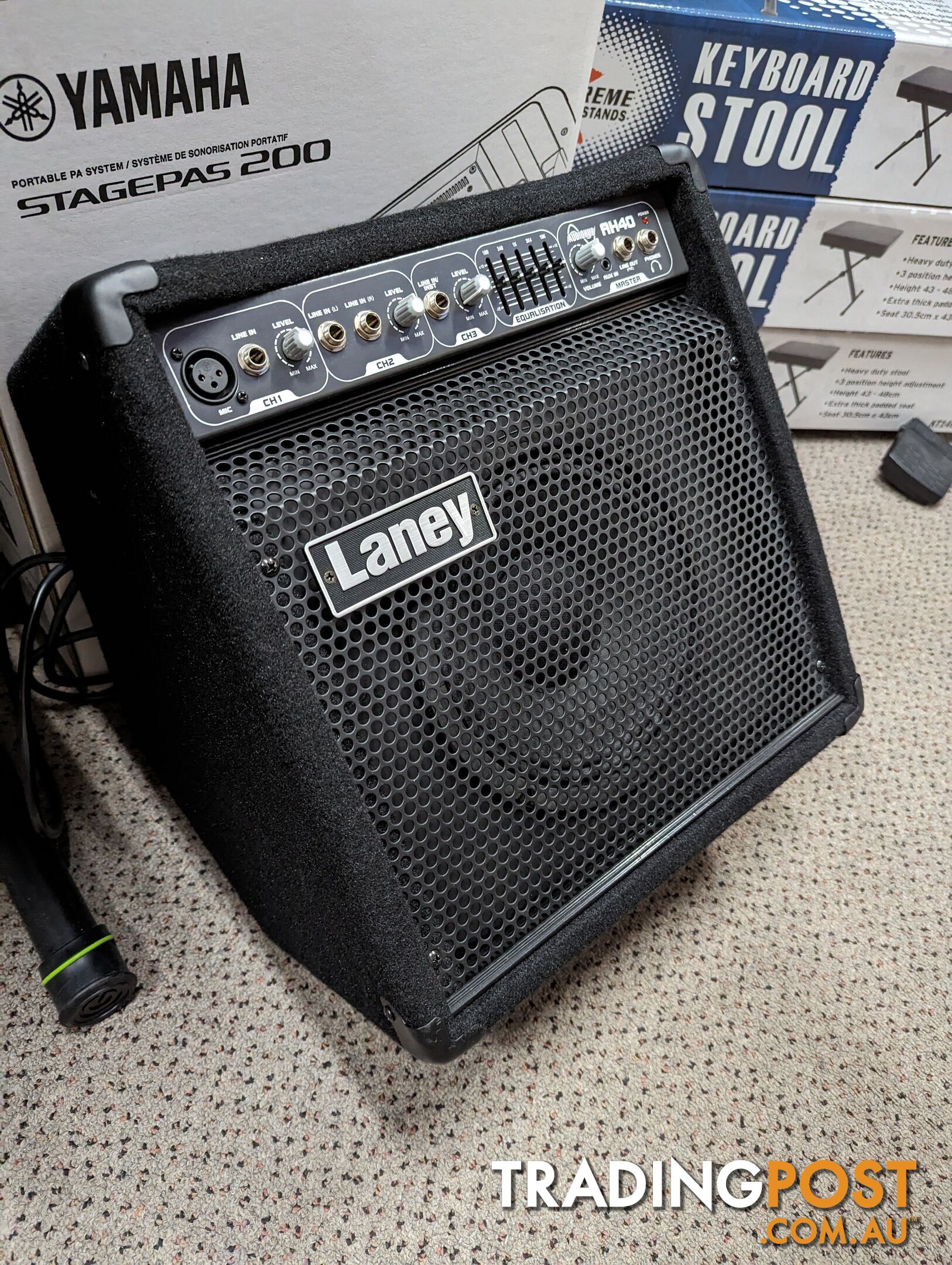 LANEY AH40 multi-input combo amplifier 40 WATT Amp,  Bass, Electronic Drum, Keyboard & Vocal