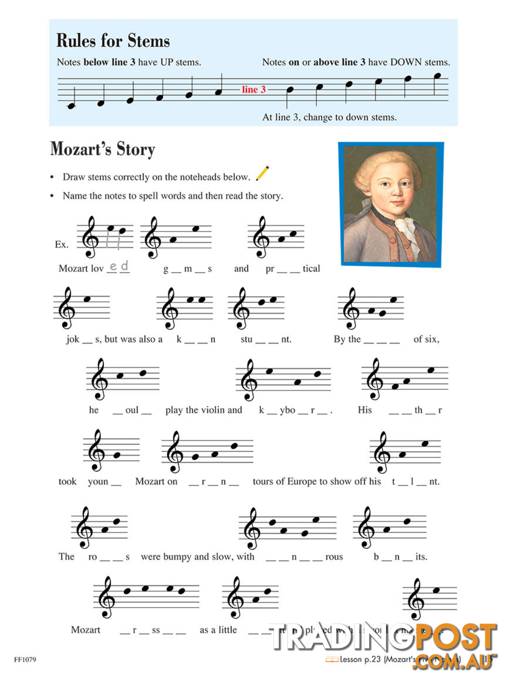 Piano Adventures Level 1 - Theory Book