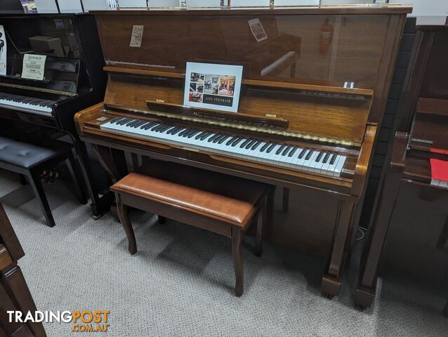 Alex Steinbach Professional,127cm Upright Piano in Walnut Polished ( 1998 Ser No #ISD00574)